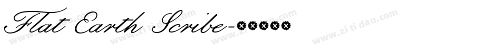 Flat Earth Scribe字体转换